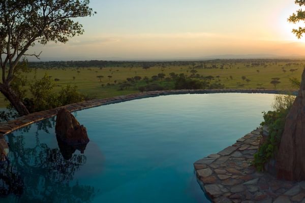 Grumeti Hills swimming pool view Grumeti Hills swimming pool view