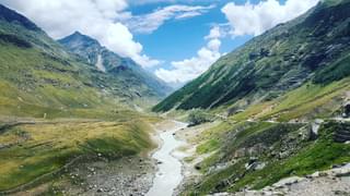 Himalayan mountains and river Ladakh India min