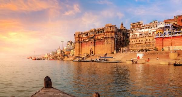 Holy River Ganges At Varanasi Copy