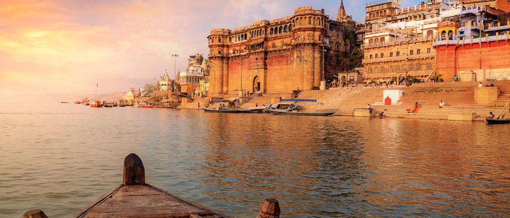 Holy  River  Ganges At  Varanasi