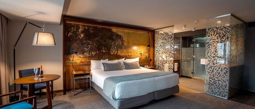 Hotel Cumbres bedroom Santiago Chile