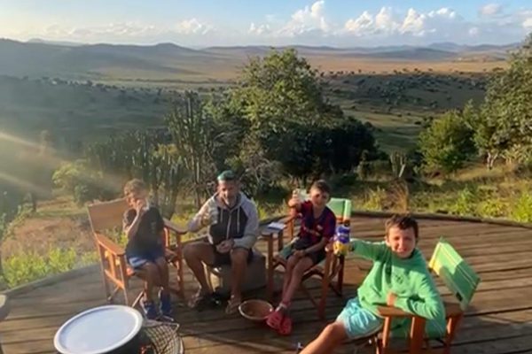Ben and kids in Kenya 2019 Ben and kids in Kenya 2019