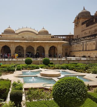 Jaipur Amer Fort Gardens Jaipur Amer Fort Gardens