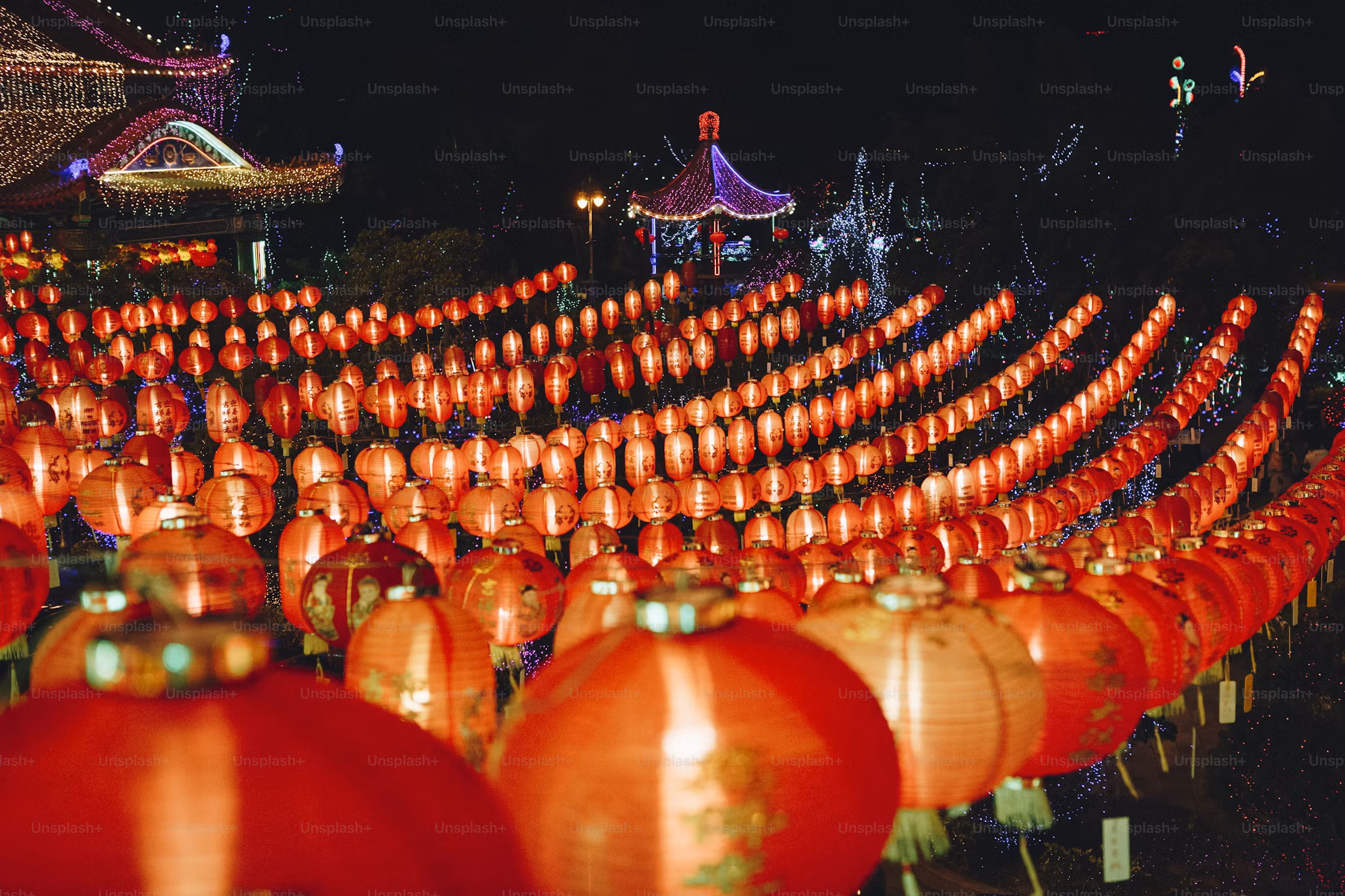 Japnese Lanterns unsplashed