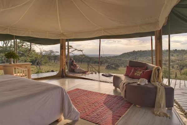 Kicheche valley camp tent with open sides Kicheche valley camp tent with open sides