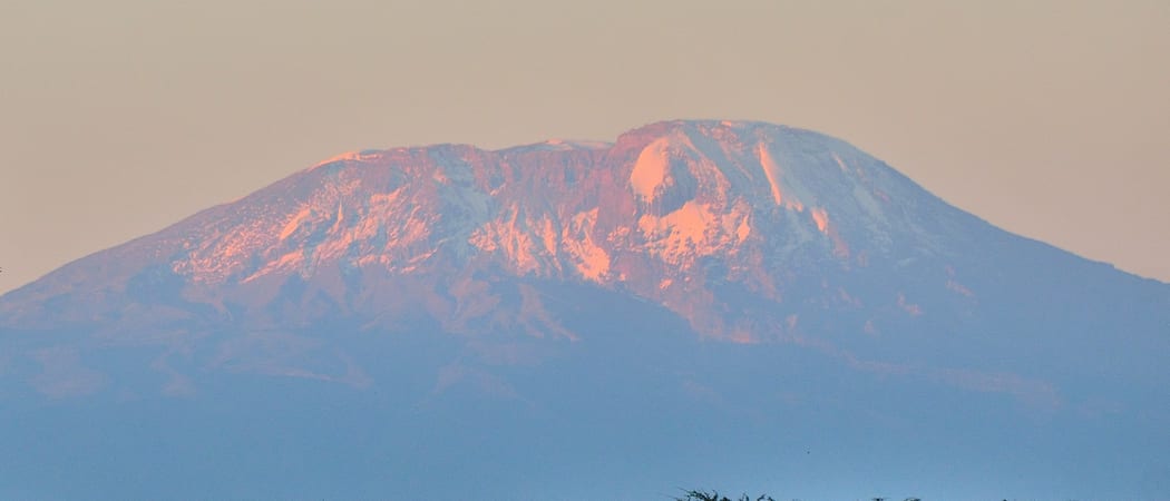 Kilimanjaro view from Arumeru Arusha Tanzania