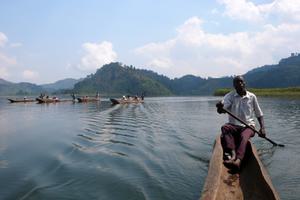 Lake  Mutanda  Canoe  A  Robert  Brierley