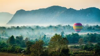 Laos balloon ride Laos balloon ride
