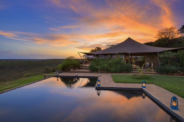 Loisaba tented camp infinity pool Loisaba tented camp infinity pool