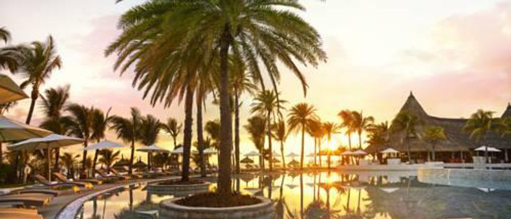 Lux  Belle  Mare  Swimming  Pool At Night