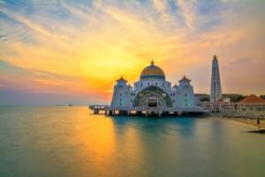 Malacca Straits Mosque Melaka Malaysia