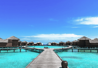 Maldives resort bridge Water Bungalow Water Villa Canva Pro Maldives resort bridge Water Bungalow Water Villa Canva Pro