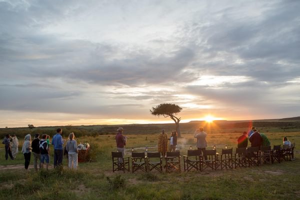 Mara ngenche safari camp sundowners Mara ngenche safari camp sundowners