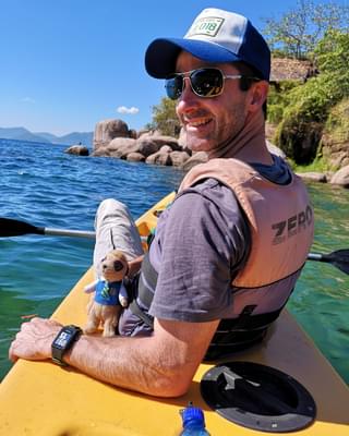 Marc Kayaking On Lake Malawi