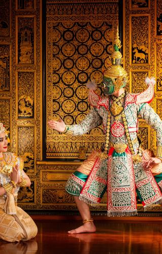 Masked Khon Traditional dancing Thailand
