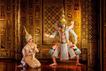 Masked Khon Traditional dancing Thailand Masked Khon Traditional dancing Thailand