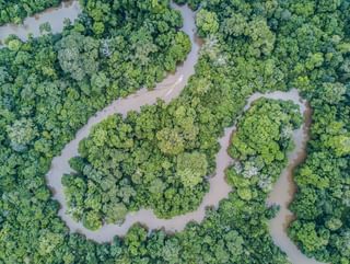 Mboko River cruise aerial view Scott Ramsay Classic Portfolio Kamba Congo Mboko River cruise aerial view Scott Ramsay Classic Portfolio Kamba Congo