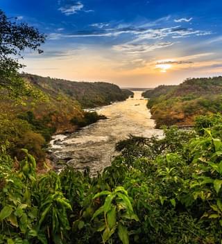 Murchison Falls In Uganda On The River Nile Copy