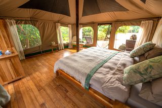 New Manyara Green Camp Bedroom With En Suite On Raised Platform New Manyara Green Camp Bedroom With En Suite On Raised Platform