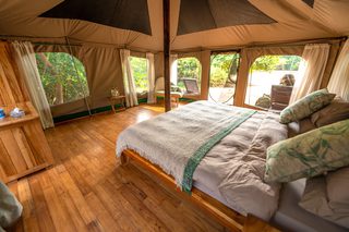 New Manyara Green Camp Bedroom With En Suite On Raised Platform