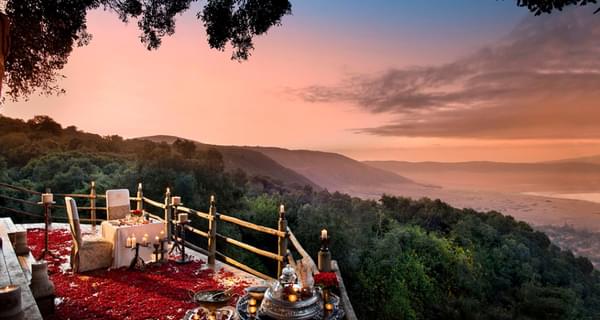 Ngorongoro  Crater  Lodge  Private  Dinner