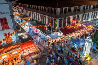 Night long exposure Chinatown Singapore Night long exposure Chinatown Singapore
