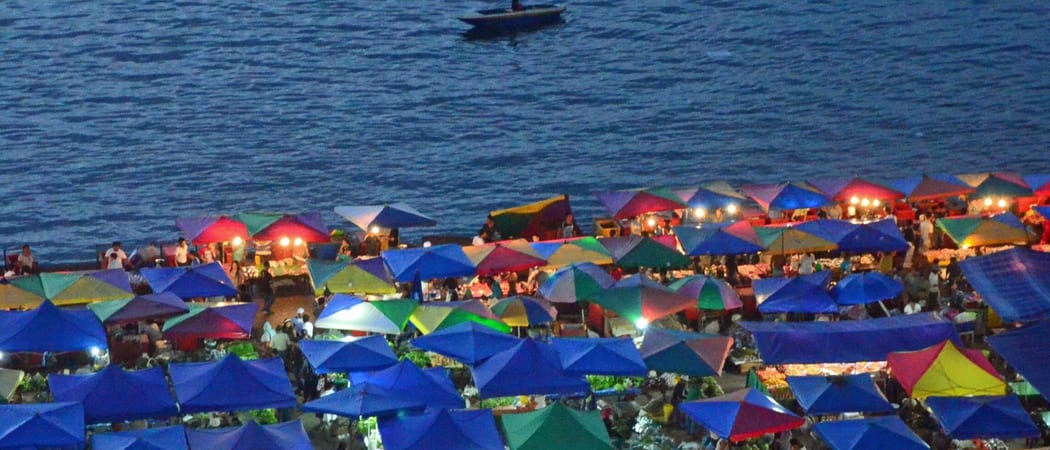 Night market Kota Kinabalu Malaysia Borneo