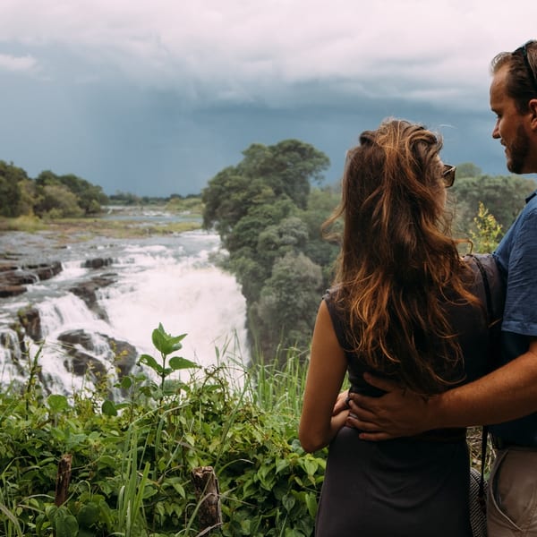 Old Drift Lodge Couple Vic Falls Zimbabwe