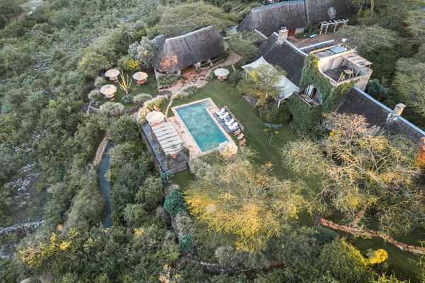 Ololo safari lodge aerial Ololo safari lodge aerial