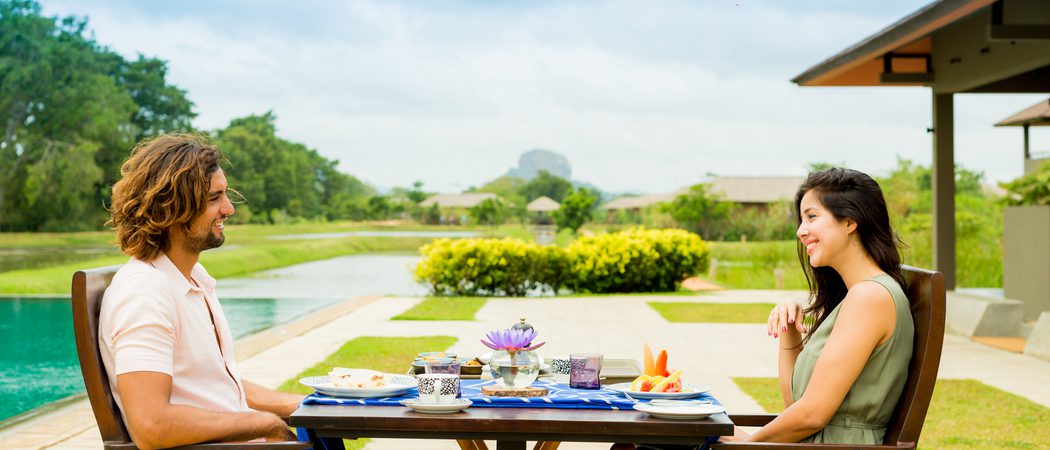 Outside Dining At  Water  Garden  Sigiriya
