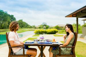 Outside Dining At  Water  Garden  Sigiriya