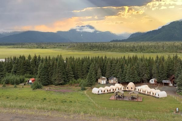 Outside view Nat habs Alaska Bear Camp Outside view Nat habs Alaska Bear Camp