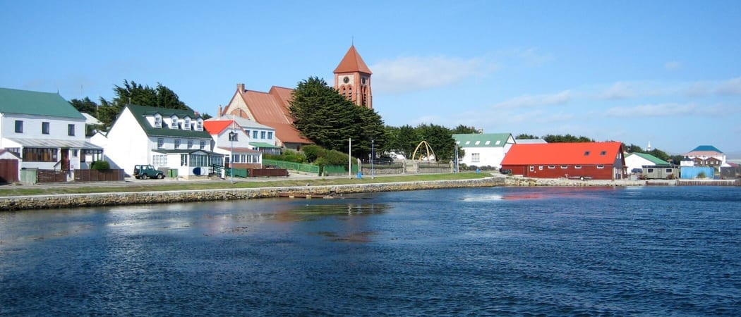 P Ort stanley harbour view Falkland Islands