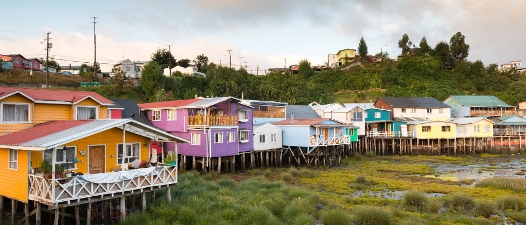 Palafitos in Chiloe Island