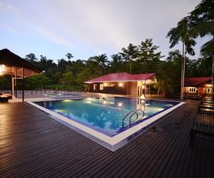 Pool Kinabatangan Riverside Lodge Borneo