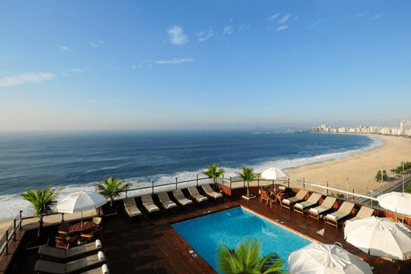 Pool and Beach Porto Bay Rio Internacional rio de Janiero Brazil Pool and Beach Porto Bay Rio Internacional rio de Janiero Brazil