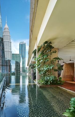 Pool and view Ru Ma Hotel KL Malaysia