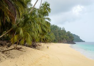 Principe Beach And People Principe Beach And People