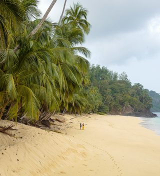 Principe Beach And People Principe Beach And People