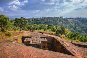 Rock  Church In  Lalibela