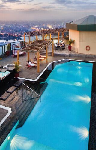 Rooftop pool Fairmont Nile City Hotel Cairo Egypt C Hotel website