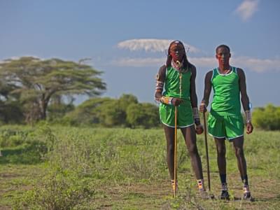 Runners At The Maasai Olympics