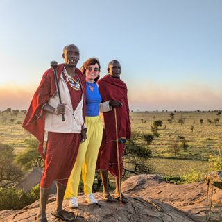 Ruth meeting Maasai people Tanania Ruth meeting Maasai people Tanania