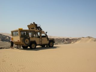 Sandy driving Skeleton Coast Namibia Sandy driving Skeleton Coast Namibia