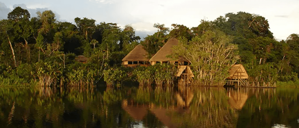 Sani Lodge from the river Ecuador