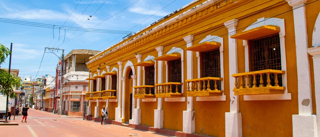 Santa Marta bright building Colombia min