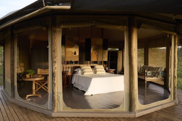 Saruni Leopard Hill double tent exterior Kenya Saruni Leopard Hill double tent exterior Kenya
