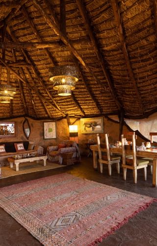 Saruni Rhino lounge area Kenya Saruni Rhino lounge area Kenya