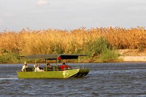 Selous Riverside Camp  Boat  Safari