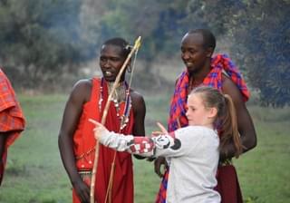 Shooting Bow And Arrows At Saruni Mara Warrior Academy